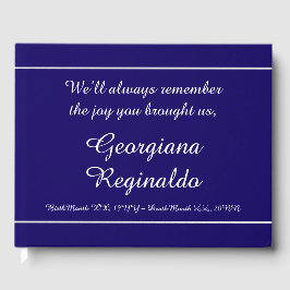 Libro de visitas de funerales llano y Minimalista