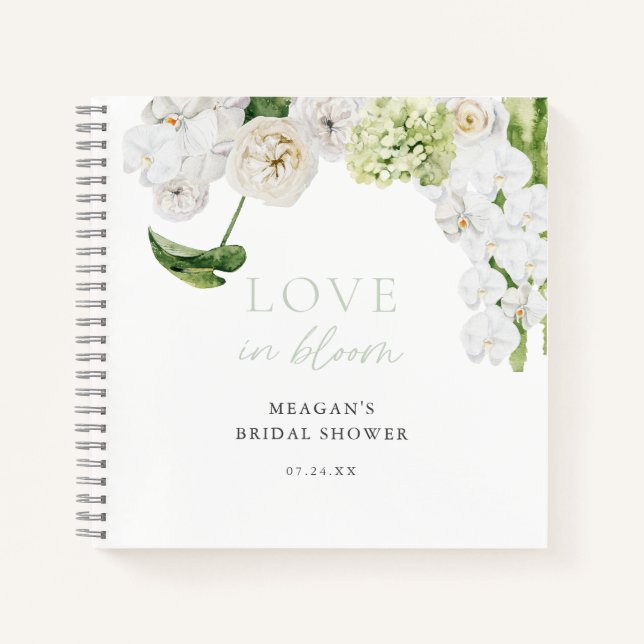 Libro De Visitas De Greenery Love In Bloom Bridal  (Anverso)
