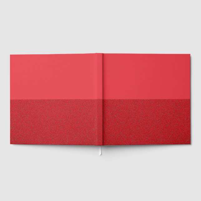 Libro de visitas de hoja dividida roja con textura (Lleno)