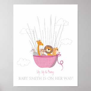 Libro de visitas de huellas dactilares de baby sho