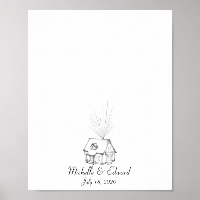 Libro de visitas de huellas dactilares de la casa  (Frente)