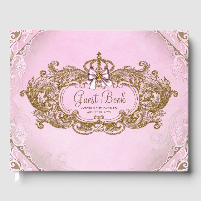 Libro de visitas de la princesa de oro rosa (Anverso)