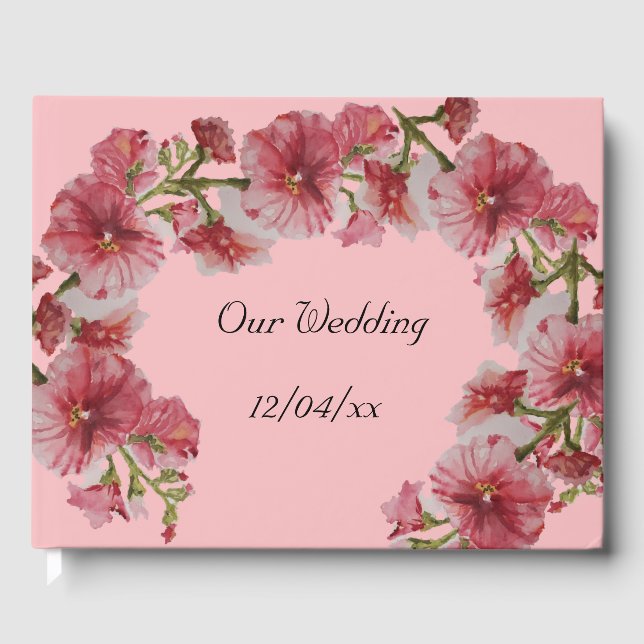 Libro de visitas de marco de malva (Anverso)