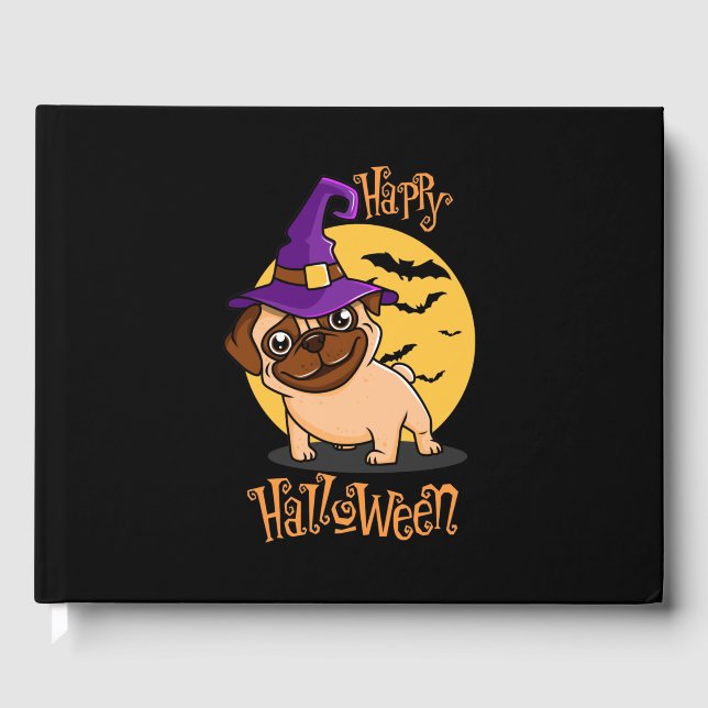 Libro de visitas de Pug de Halloween (Anverso)