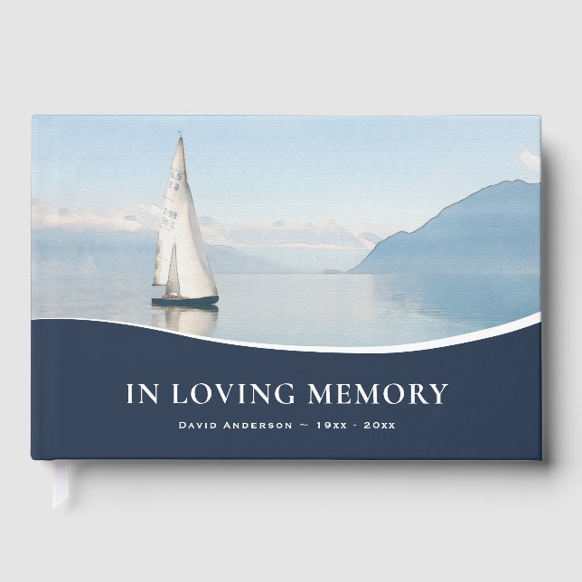 Libro de Visitas de Recuerdo en Amor para Funeral  (Anverso)