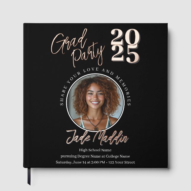 Libro de visitas de Relieve metalizado de fotograf (Anverso)