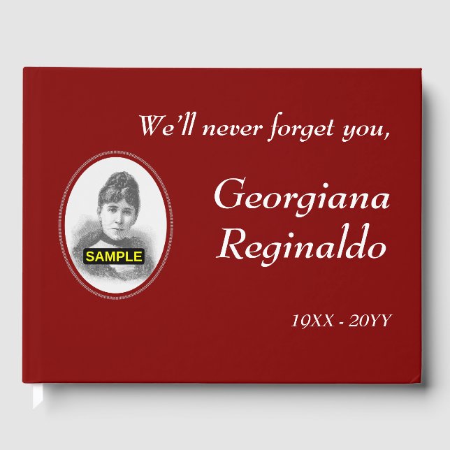 Libro de visitas de simpatía sencillo y personaliz (Anverso)