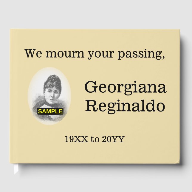 Libro de visitas de simpatías mínimas y de duelo (Anverso)