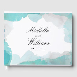 Libro De Visitas Debonair Turquoise Boda