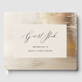 Libro De Visitas Deco moderno | Elegante Boda blanco y negro