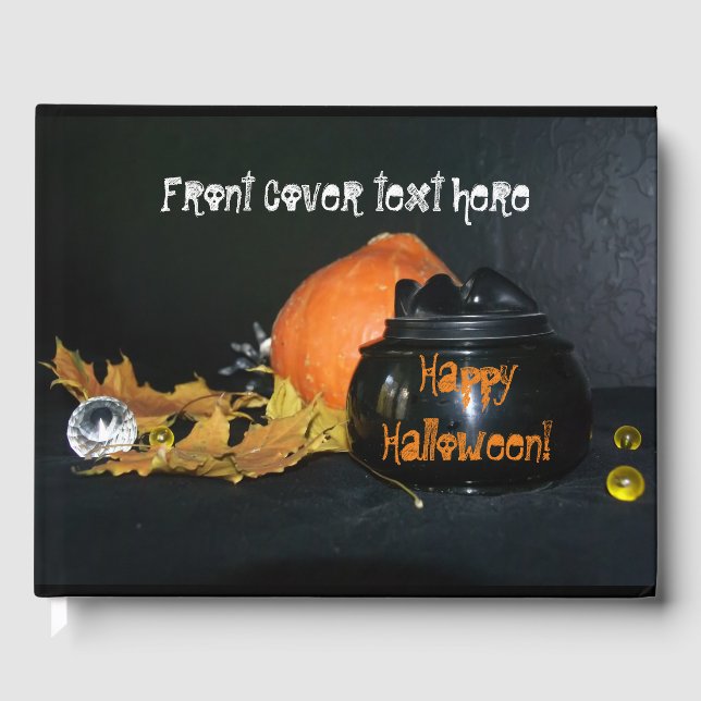 Libro De Visitas Decoración de Halloween (Anverso)