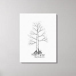 Libro de visitas del árbol de huellas dactilares b