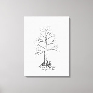 Libro de visitas del árbol de huellas dactilares b