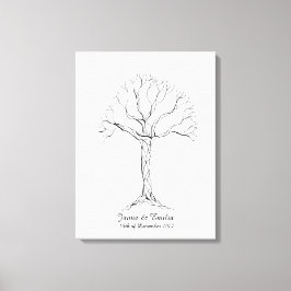 Libro de visitas del árbol de huellas dactilares b