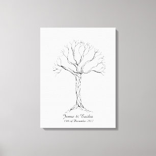 Libro de visitas del árbol de huellas dactilares b