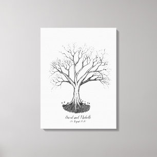 Libro de visitas del árbol de huellas dactilares b