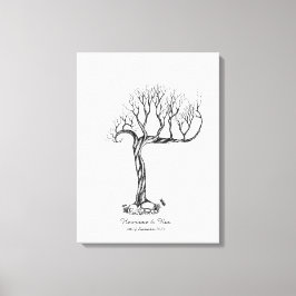Libro de visitas del árbol de huellas dactilares b