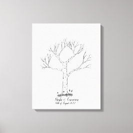 Libro de visitas del árbol de huellas dactilares b