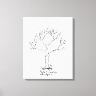 Libro de visitas del árbol de huellas dactilares b
