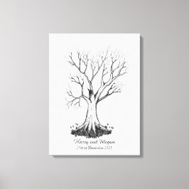 Libro de visitas del árbol de huellas dactilares b