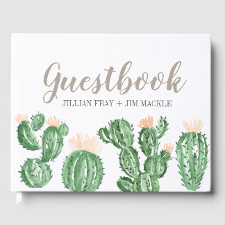 Libro de visitas del boda Cactus succulum