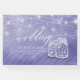 Libro de visitas del Boda Couple Mason Jars String