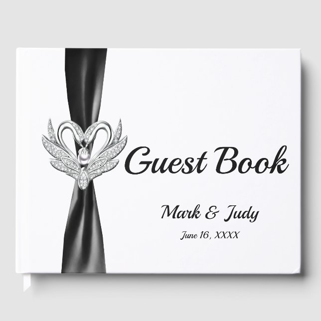 Libro de visitas del Boda de Cisne Negro Silver Sw (Anverso)