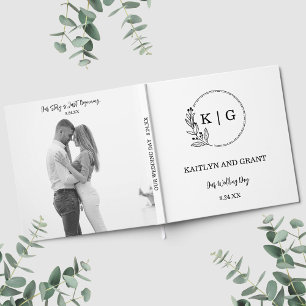 Libro de visitas del Boda de fotografías en monogr