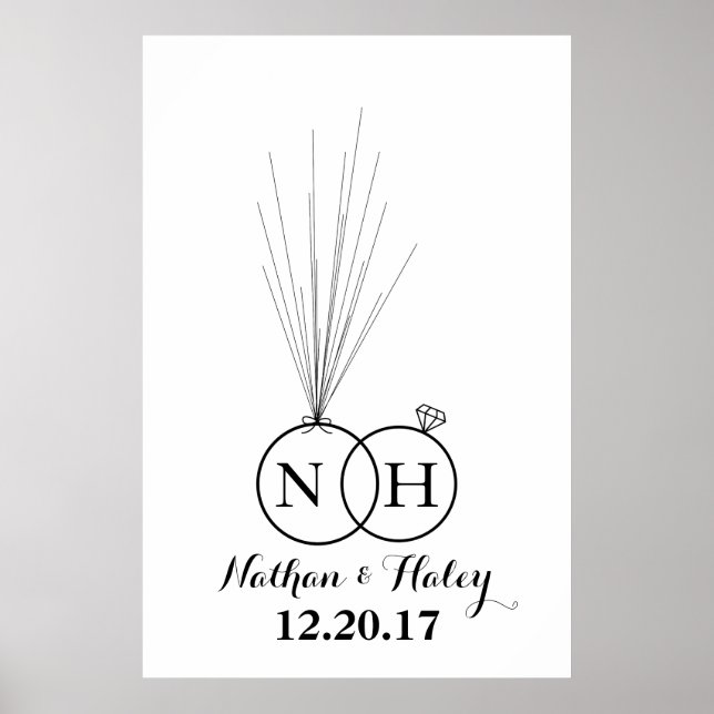 Libro de visitas del Boda de huella digital de glo (Frente)