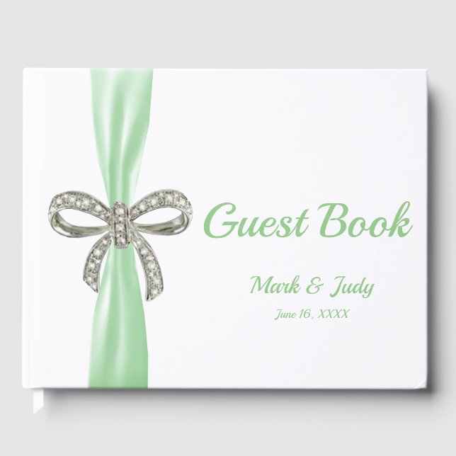Libro de visitas del Boda de la cinta verde para e (Anverso)