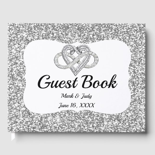 Libro de visitas del Boda del corazón infinito del (Anverso)