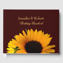 Libro de visitas del Boda del girasol de otoño
