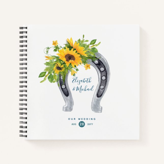 Libro de visitas del Boda del girasol LeahG Budget (Anverso)