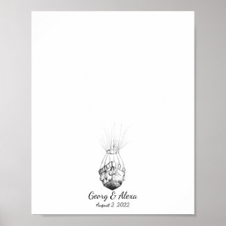 Libro de visitas del Boda Paraplane Fingerprint