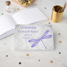 Libro de visitas del Boda Purple Dragonfly