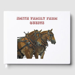 Libro de visitas del equipo de tiro de caballo bel