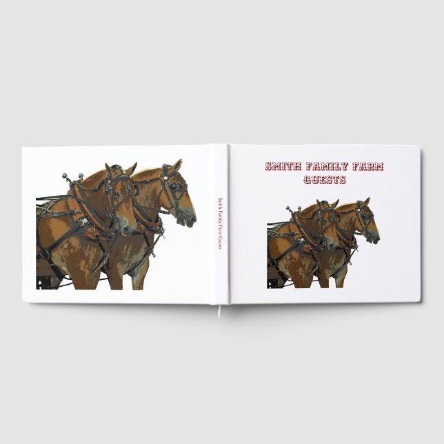 Libro de visitas del equipo de tiro de caballo bel (Lleno)