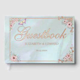 Libro de visitas del Relieve metalizado Boda Vinta