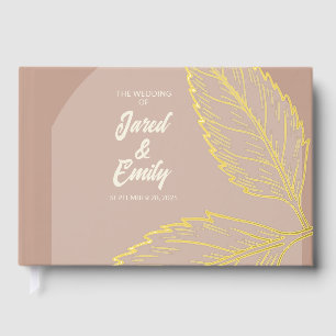 Libro de visitas del Relieve metalizado suave Moch