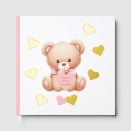 Libro de visitas del Relieve metalizado Teddy Bear
