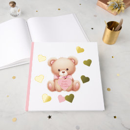 Libro de visitas del Relieve metalizado Teddy Bear