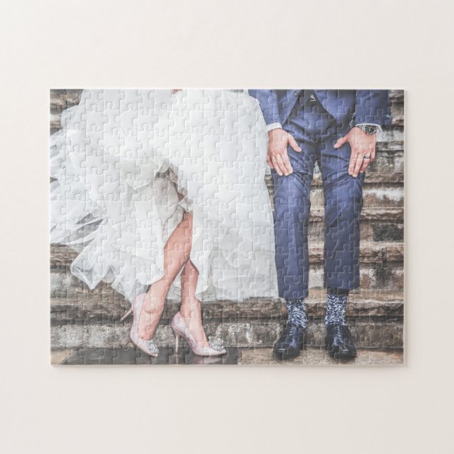 Libro de visitas del rompecabezas de la boda (Horizontal)