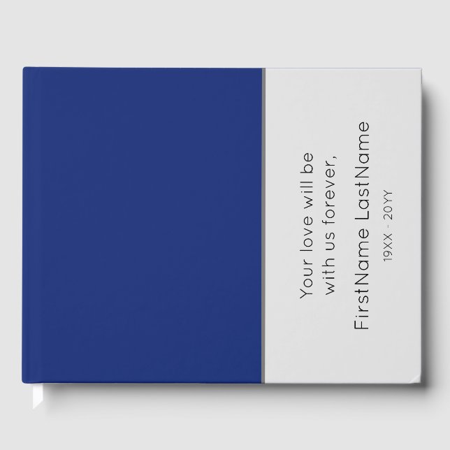 Libro de visitas del Servicio Wake Sleek y Minimal (Anverso)