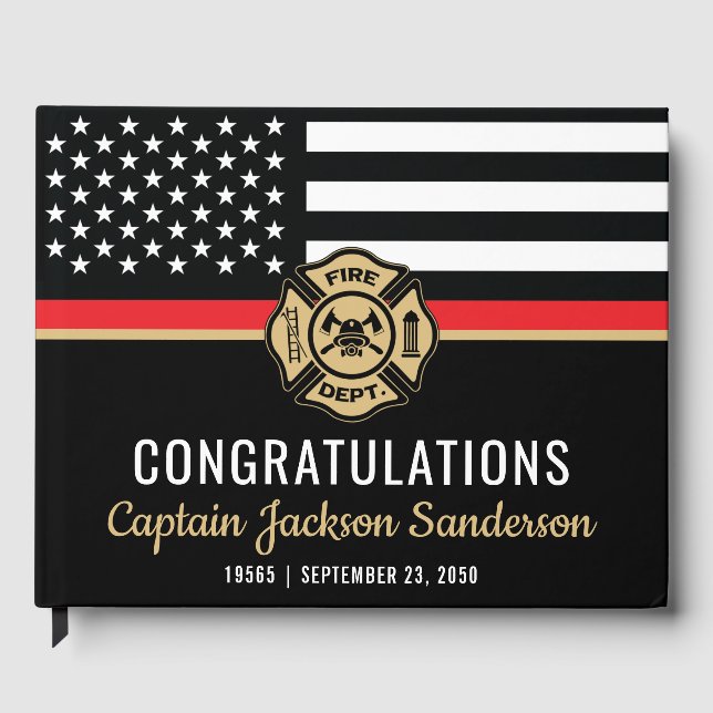 Libro De Visitas Departamento de Bomberos de Bomberos Jubilación de (Anverso)