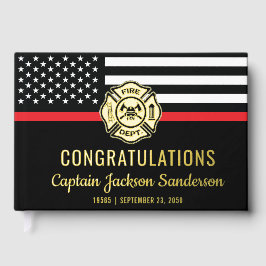 Libro De Visitas Departamento de Bomberos de Bomberos Jubilación de