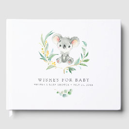Libro De Visitas Deseos De Bebé | Bush Baby Koala Baby Shower