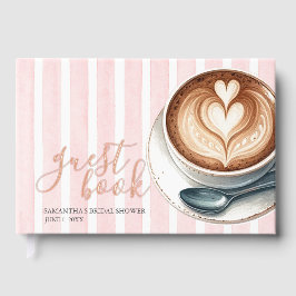 Libro De Visitas Despedida de soltera con café rosa