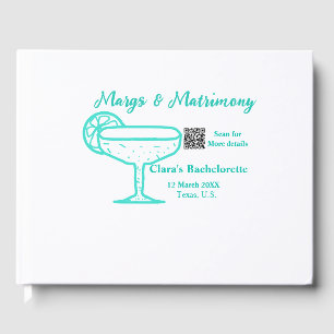 Libro De Visitas Despedida de soltera Turquoise Margs & Matrimony
