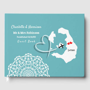 Libro De Visitas Destino Santorini Grecia Boda