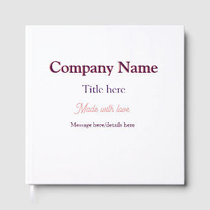 Libro De Visitas detalles del título del nombre de la empresa negoc